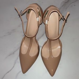 Patent nude heels